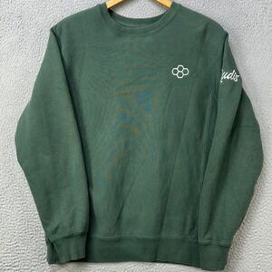 Rudis Men Large Sweatshirt Pullover Green Crewneck Long Sleeve Sweater Authentic
